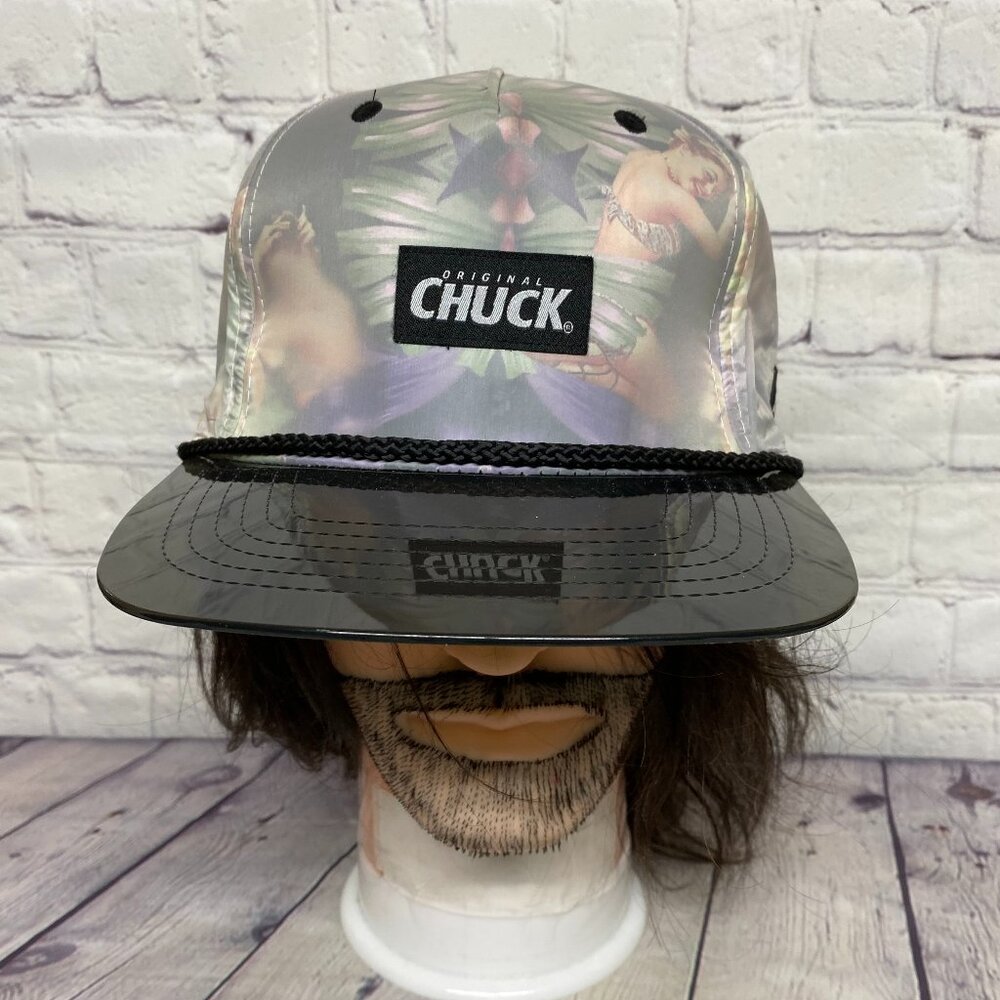 Original Chuck Floral Hat Rope Cap Snapback Tinted Plastic Visor Hawaii Hawaiian